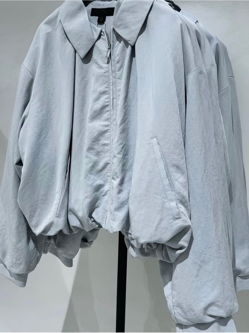 Light Grey Bomber Jacket